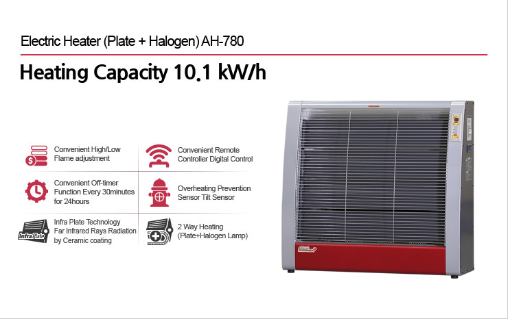 Electric Heater (Plate + Halogen) AH-780 